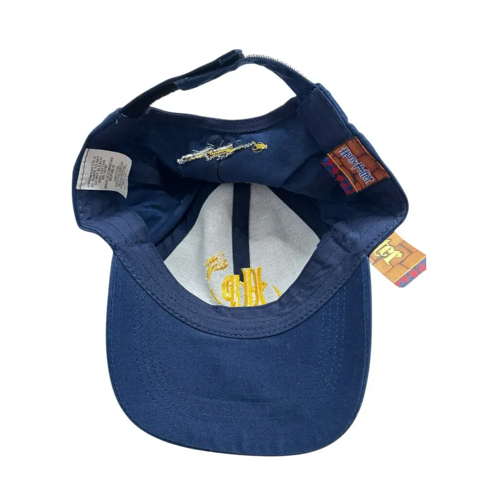 Vintage *NEW* Harry Potter HP Blue Baseball Cap Adjustable 2001 Navy Blue Hat
